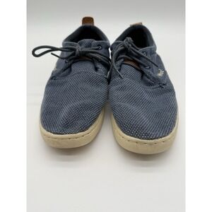 Woz Robbie Bold Fabric Blue Lace Up Casual Shoes Men's Size 8